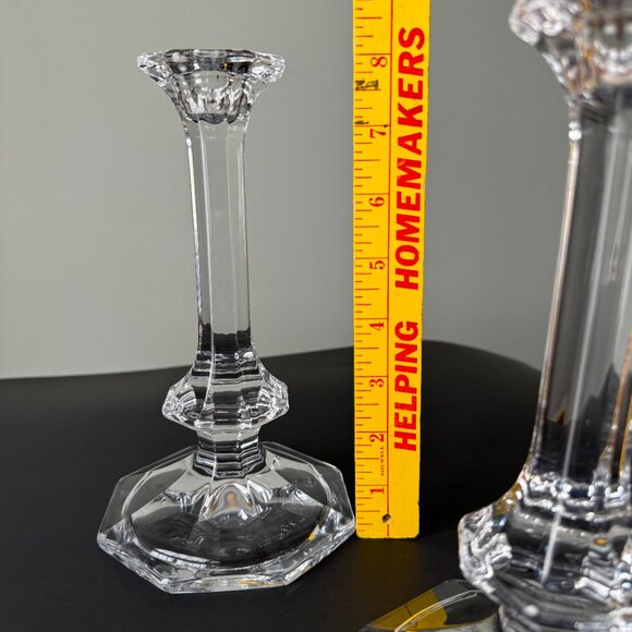 Crystal Candlestick Holder 8 Inch Tall - Picture 13 of 15